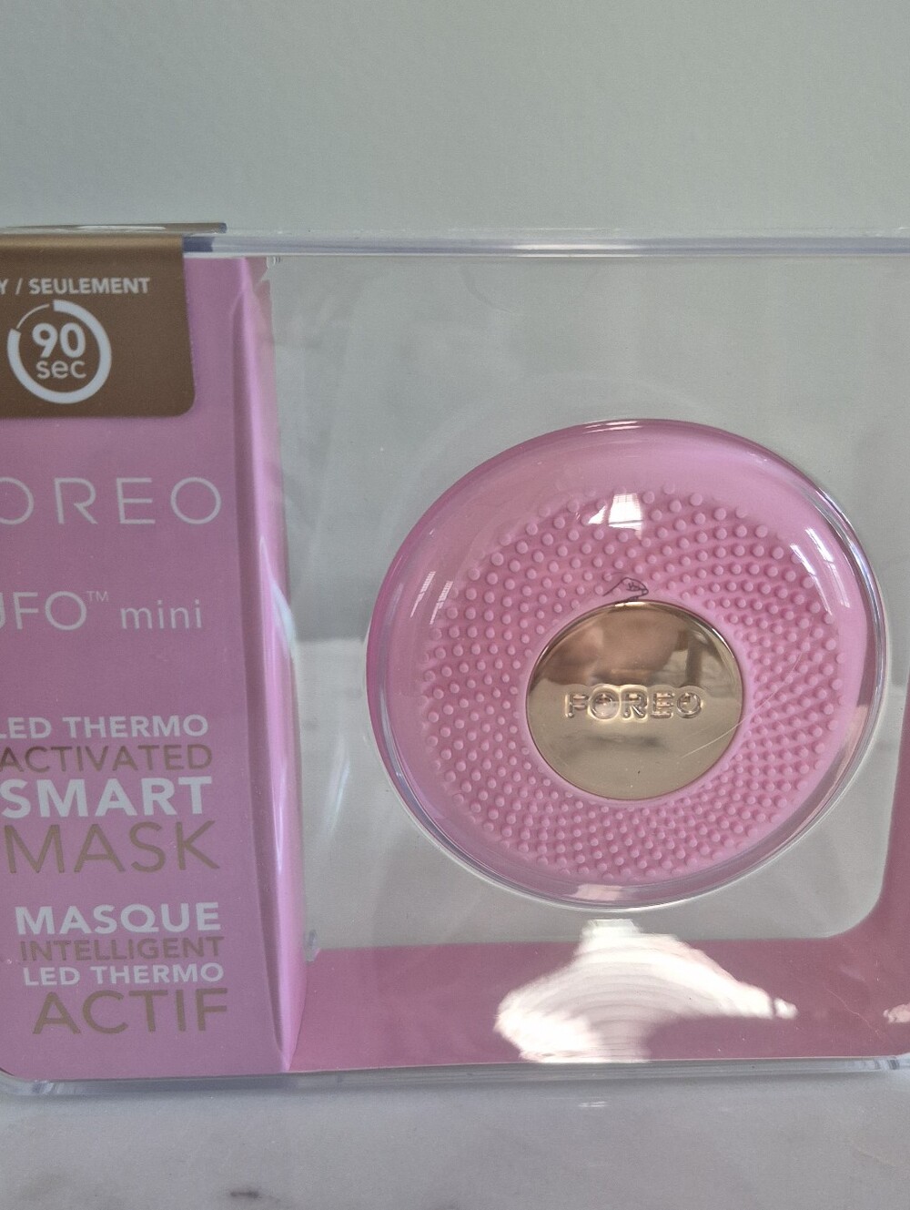 FOREO UFO Mini Smart Mask Device in Pink and Gold